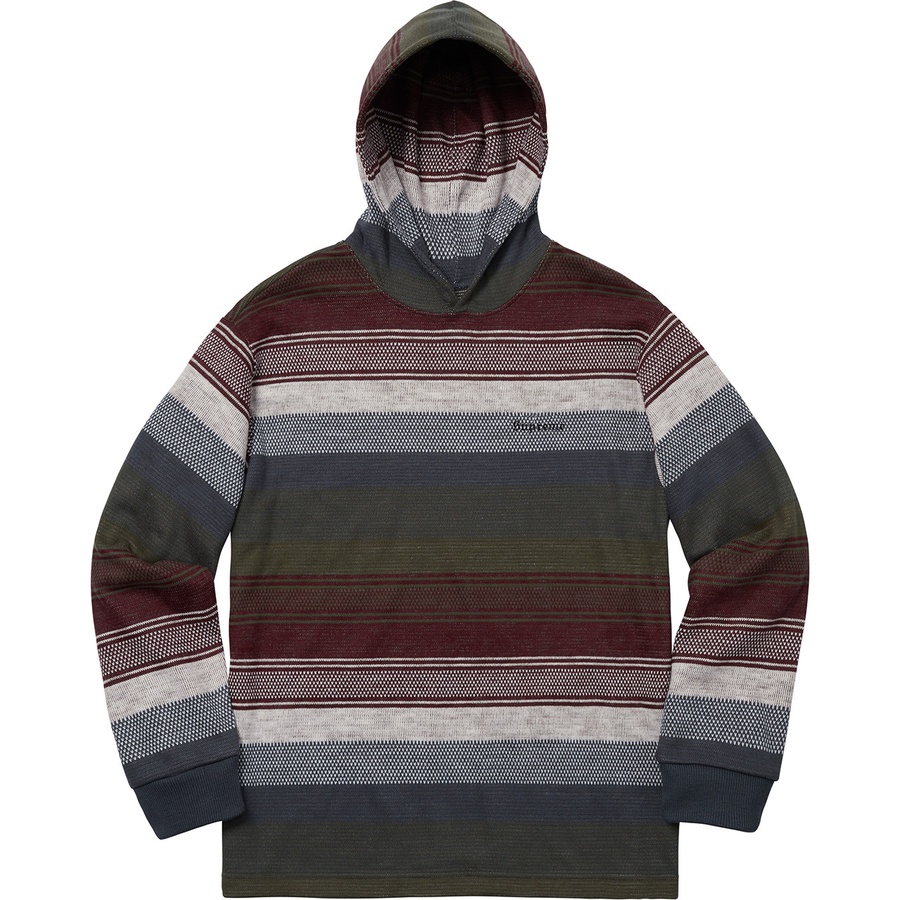 Details on Knit Stripe Hooded L S Top Navy from fall winter
                                                    2018 (Price is $138)