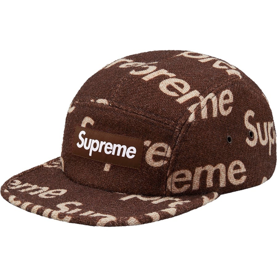 Supreme Harris Tweed Camp Cap (FW18) - Brown - $54