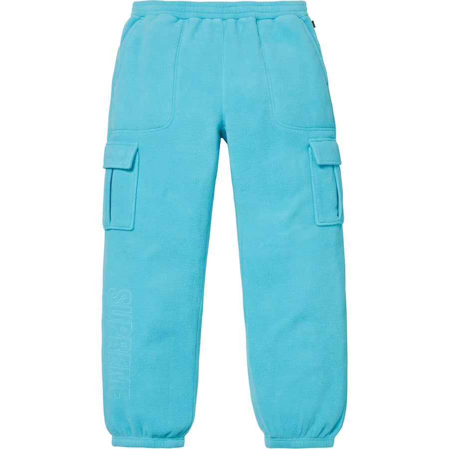 Details on Polartec Cargo Pant Light Blue from fall winter 2018 (Price is $158)