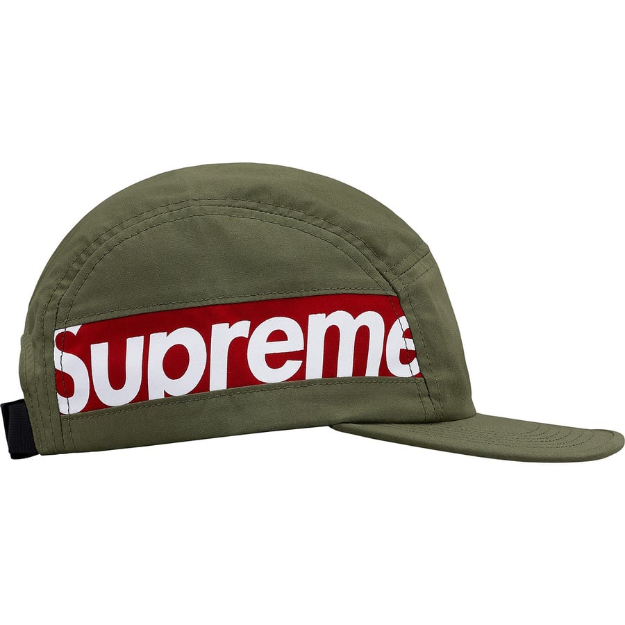 Details on Side Panel Camp Cap Olive from fall winter
                                                    2018 (Price is $48)