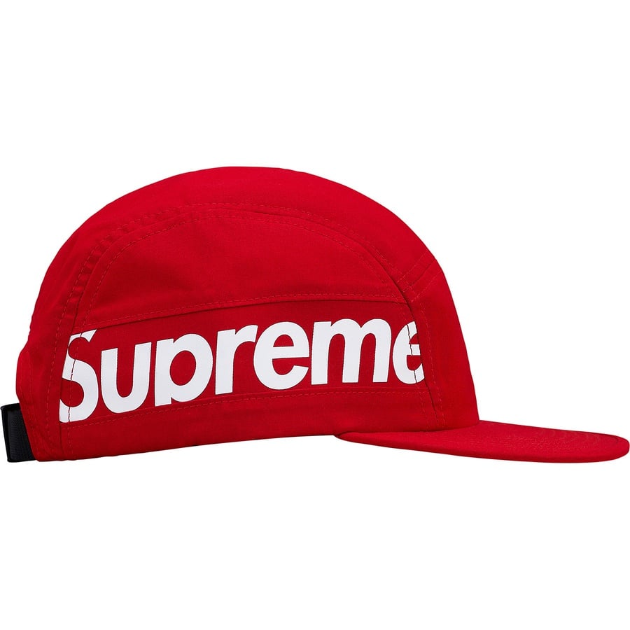 Details on Side Panel Camp Cap Red from fall winter 2018 (Price is $48)