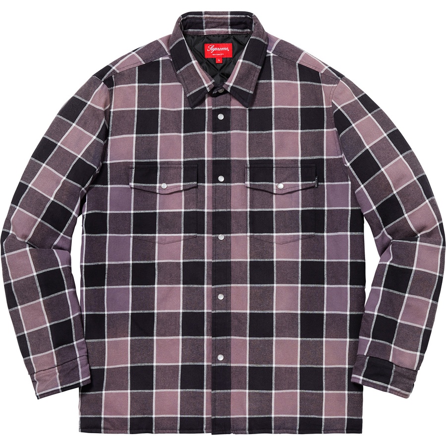 Details on Quilted Faded Plaid Shirt Black from fall winter
                                                    2018 (Price is $138)