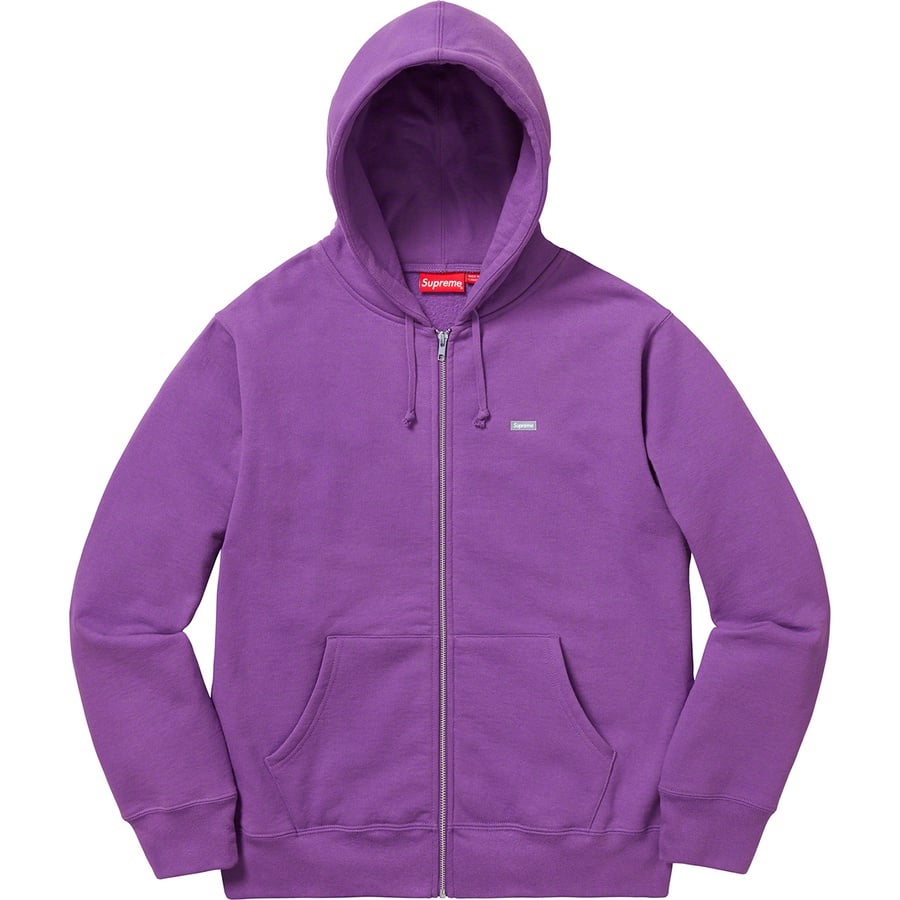 Details on Reflective Small Box Zip Up Sweatshirt Violet from fall winter 2018 (Price is $158)