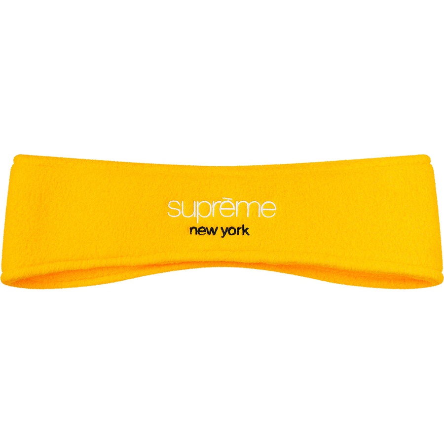 Supreme Polartec Headband (FW18) - Yellow - $32