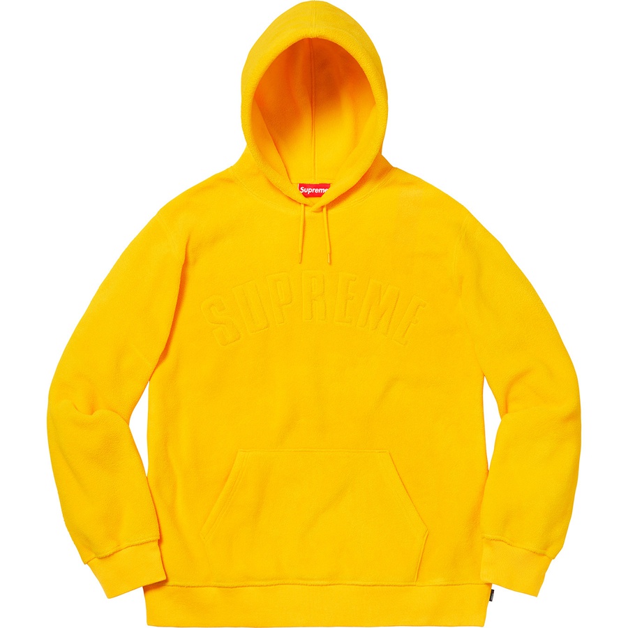 Details on Polartec Hooded Sweatshirt Yellow from fall winter
                                                    2018 (Price is $158)