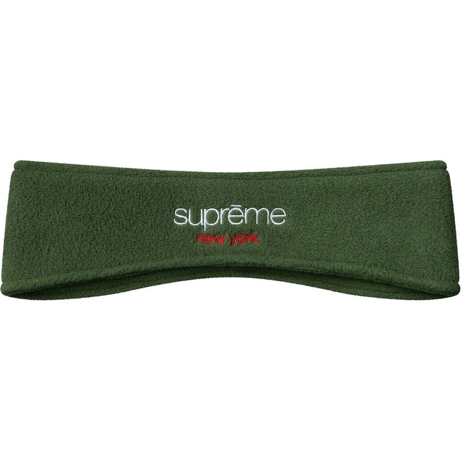 Supreme Polartec Headband (FW18) - Dark Green - $32