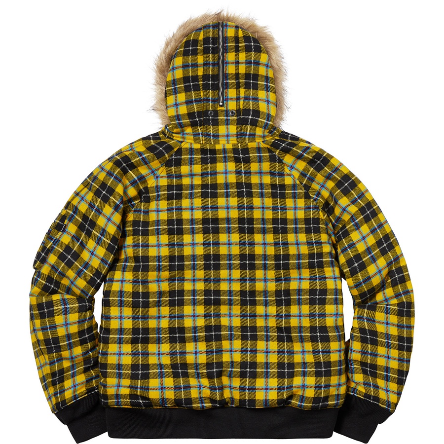 Details on Wool N-2B Jacket Yellow Plaid from fall winter
                                                    2018 (Price is $398)