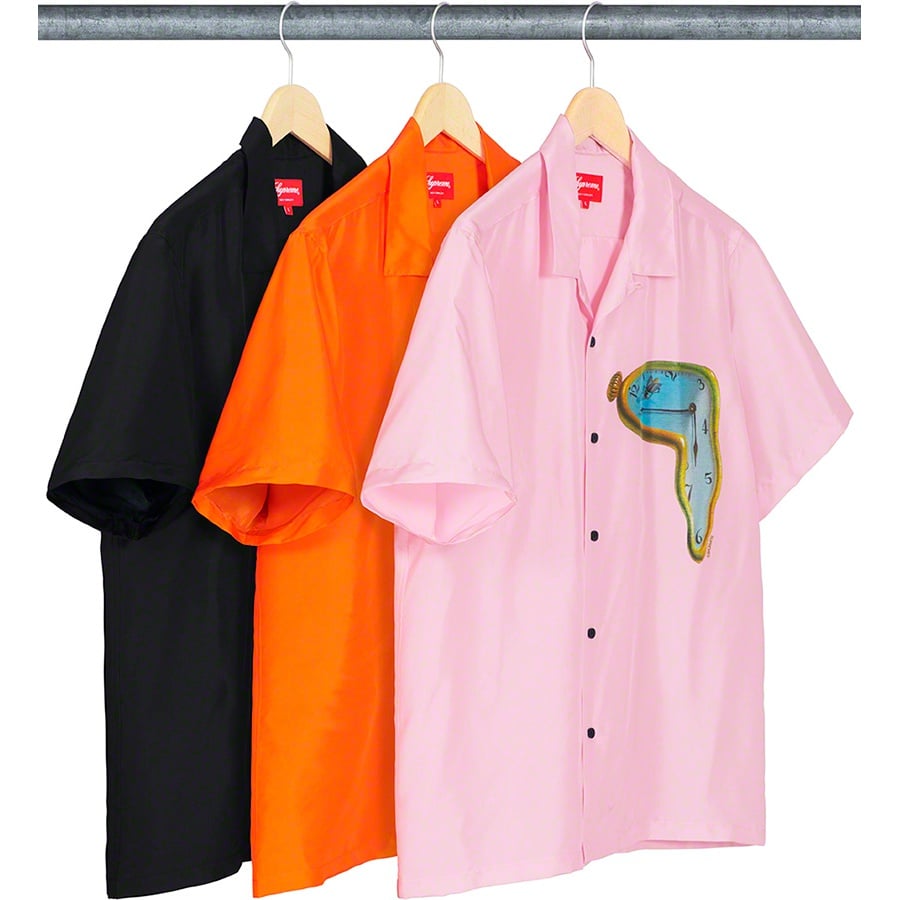 Supreme The Persistence of Memory Silk S S Shirt releasing on Week 12 for spring summer 2019