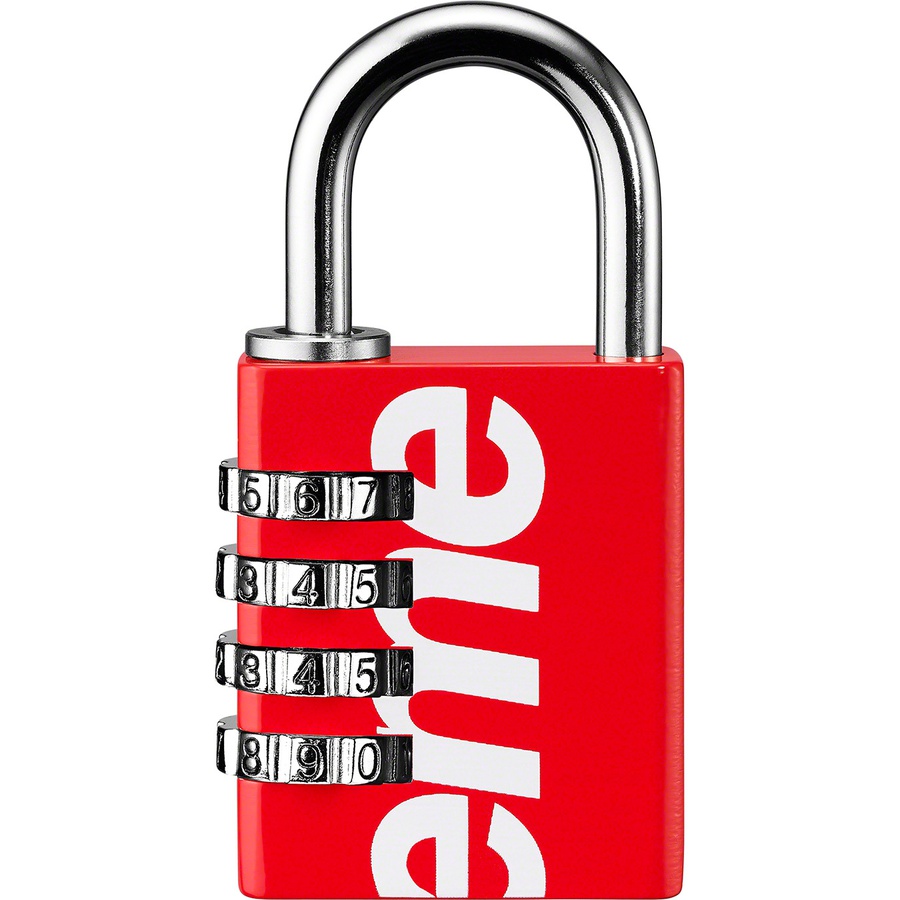 Details on Supreme Master Lock Numeric Combination Lock Red from spring summer
                                                    2019 (Price is $38)