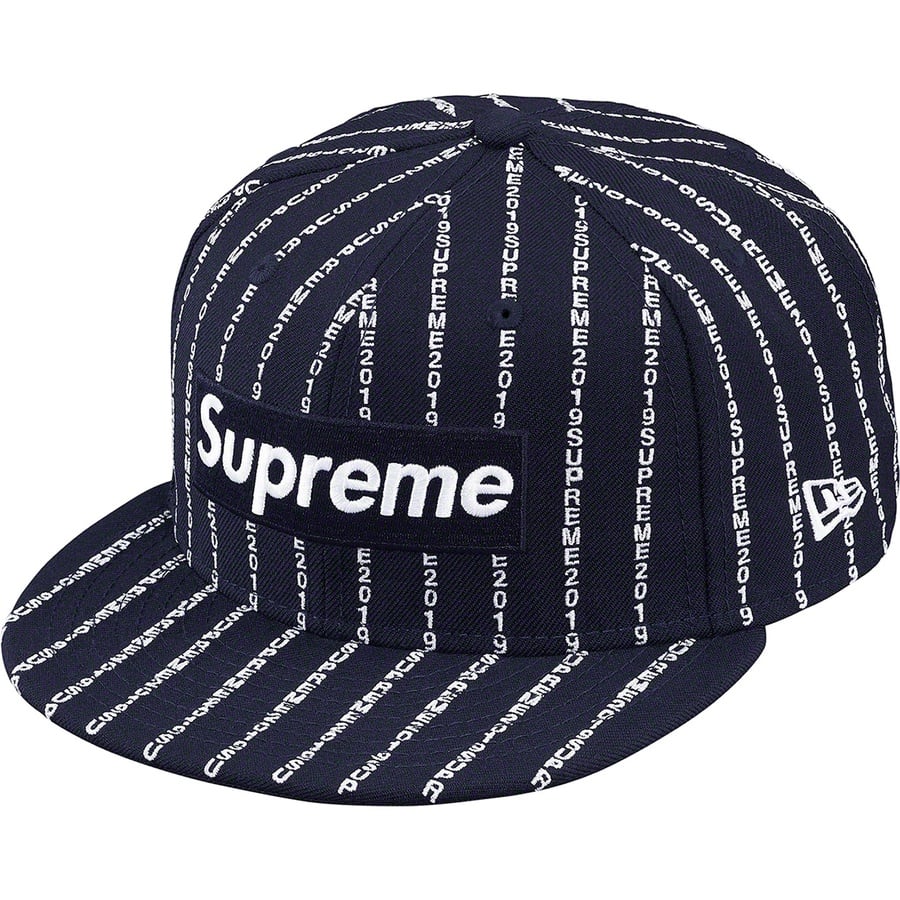 Details on Text Stripe New Era Navy from spring summer 2019 (Price is $58)