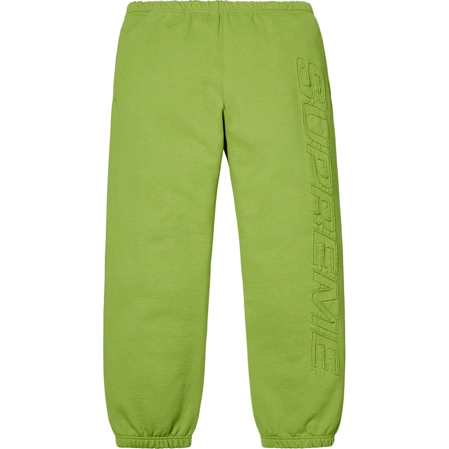 Details on Set In Logo Sweatpant Lime from spring summer 2019 (Price is $148)