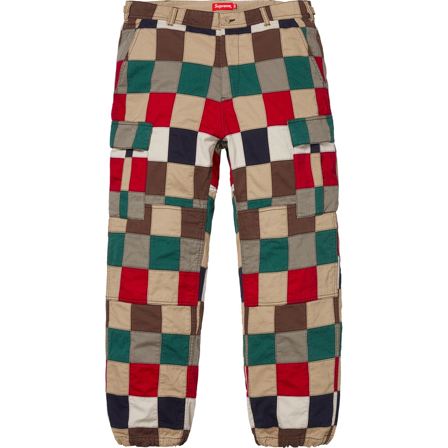Details on Patchwork Cargo Pant Multicolor from spring summer 2019 (Price is $228)