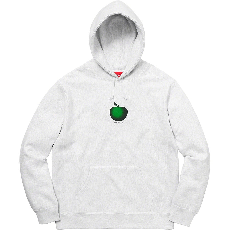 Details on Apple Hooded Sweatshirt Ash Grey from spring summer
                                                    2019 (Price is $148)