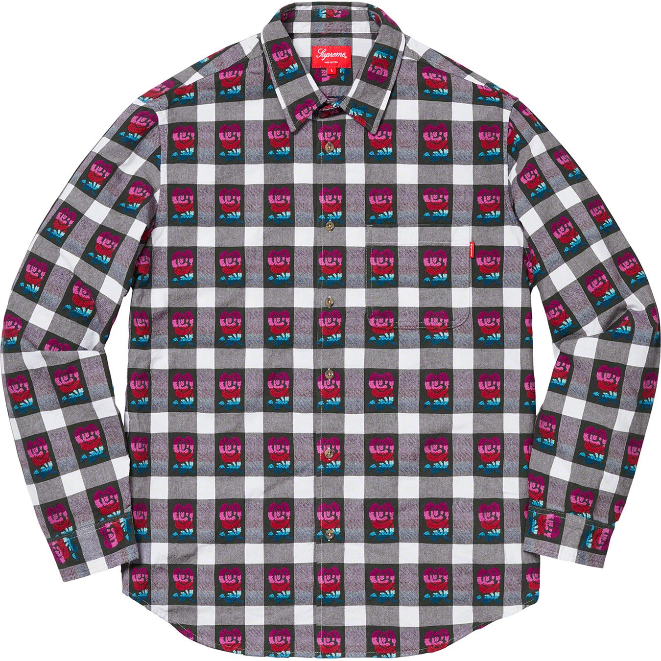 supreme Rose Buffalo Plaid Shirt