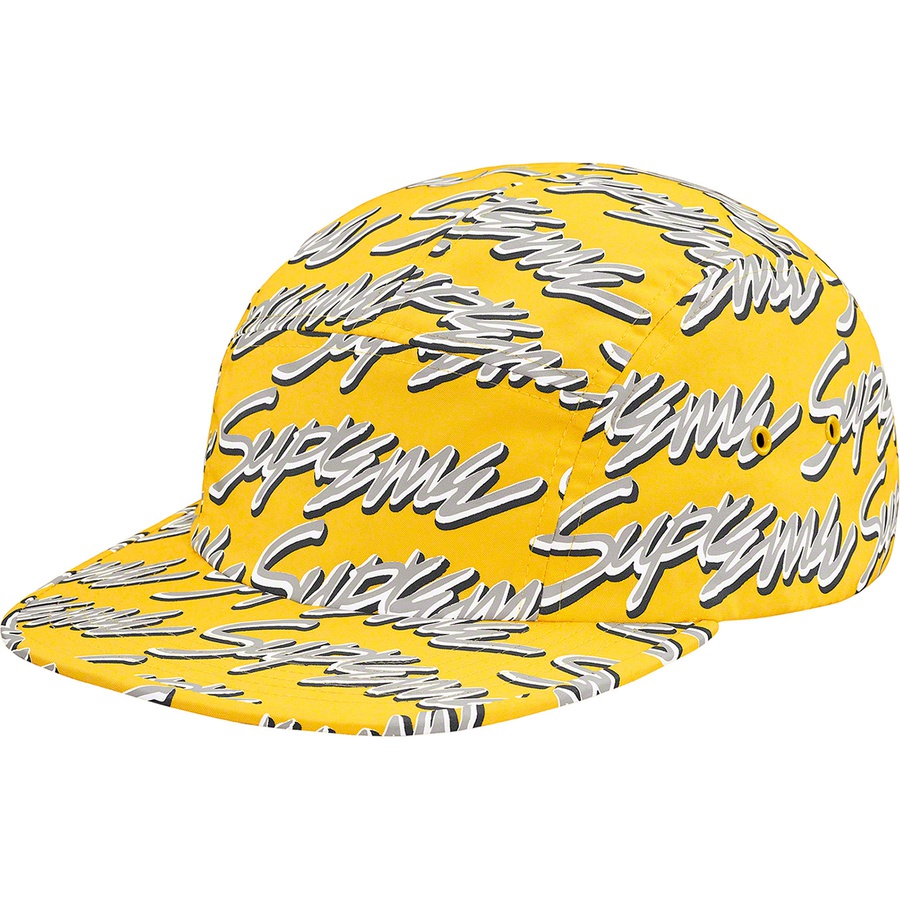 Details on Signature Script Logo Camp Cap Yellow from spring summer 2019 (Price is $48)