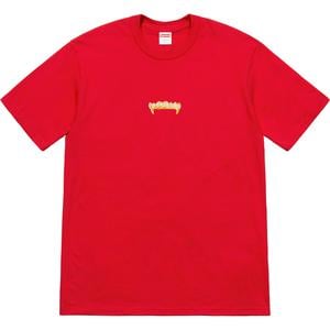 supreme fronts tee navy