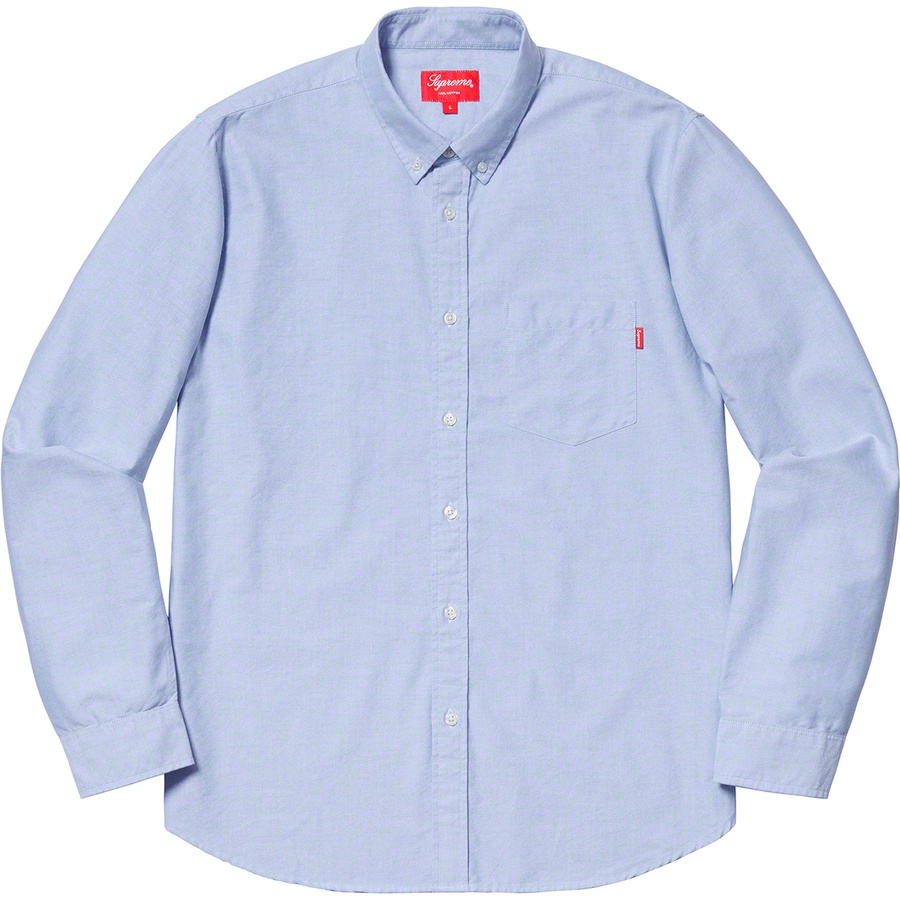 Details on Oxford Shirt Light Blue from spring summer
                                                    2019 (Price is $118)