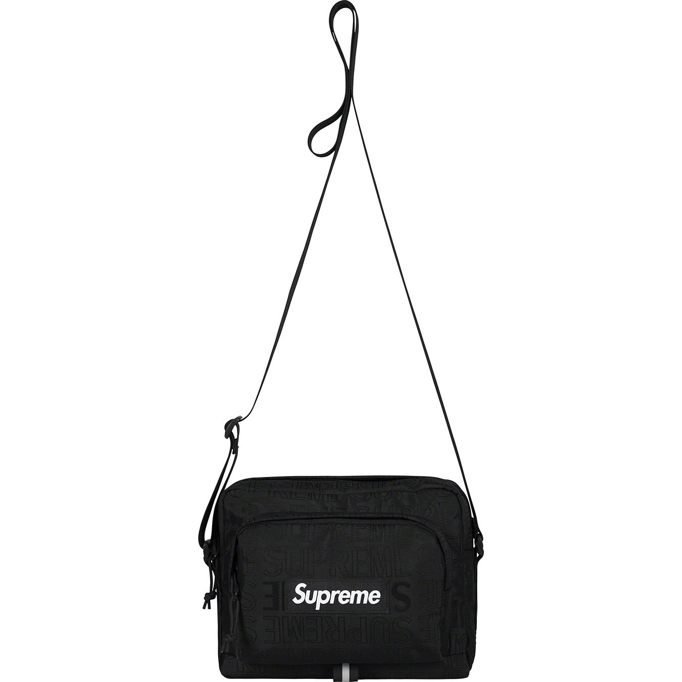 SS19 Supreme shoulder bag Black Cordura Fabric
