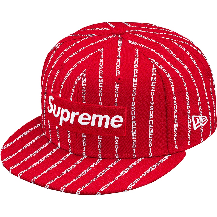 Supreme Text Stripe New Era