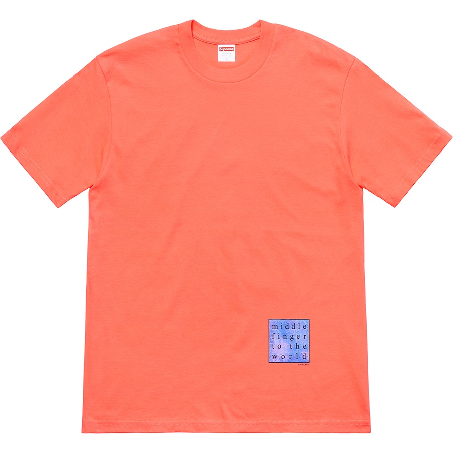 Details on Middle Finger To The World Tee Neon Orange from spring summer
                                                    2019 (Price is $38)