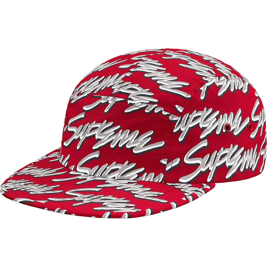 Details on Signature Script Logo Camp Cap Red from spring summer 2019 (Price is $48)