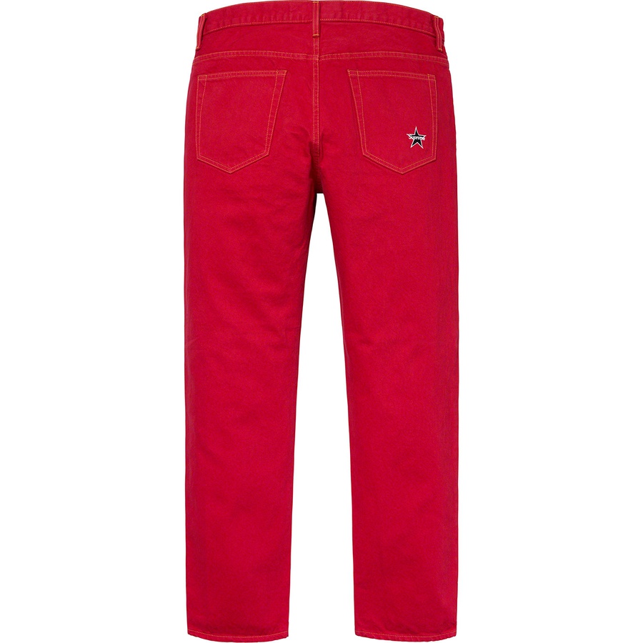 Details on Washed Regular Jean Washed Red from spring summer
                                                    2019 (Price is $148)