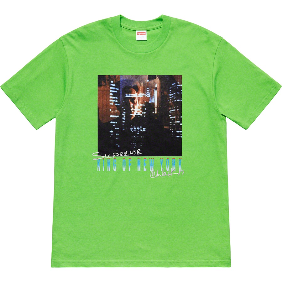 Details on Christopher Walken King Of New York Tee Green from spring summer 2019 (Price is $48)