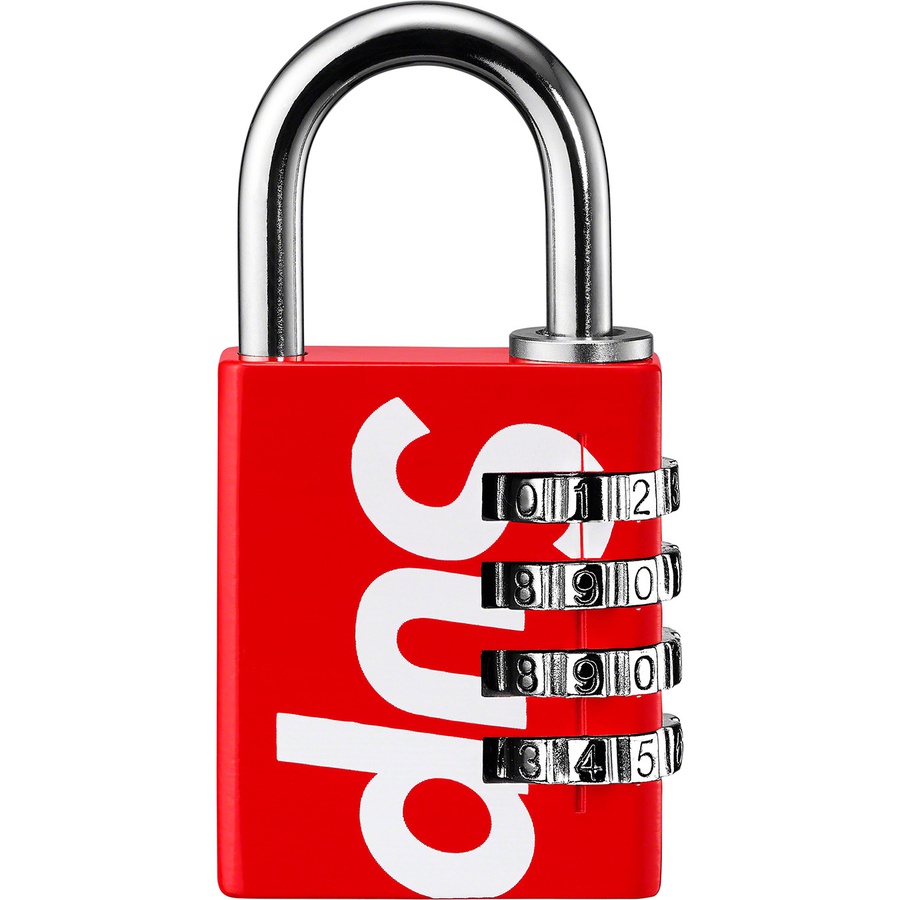Details on Supreme Master Lock Numeric Combination Lock Red from spring summer
                                                    2019 (Price is $38)