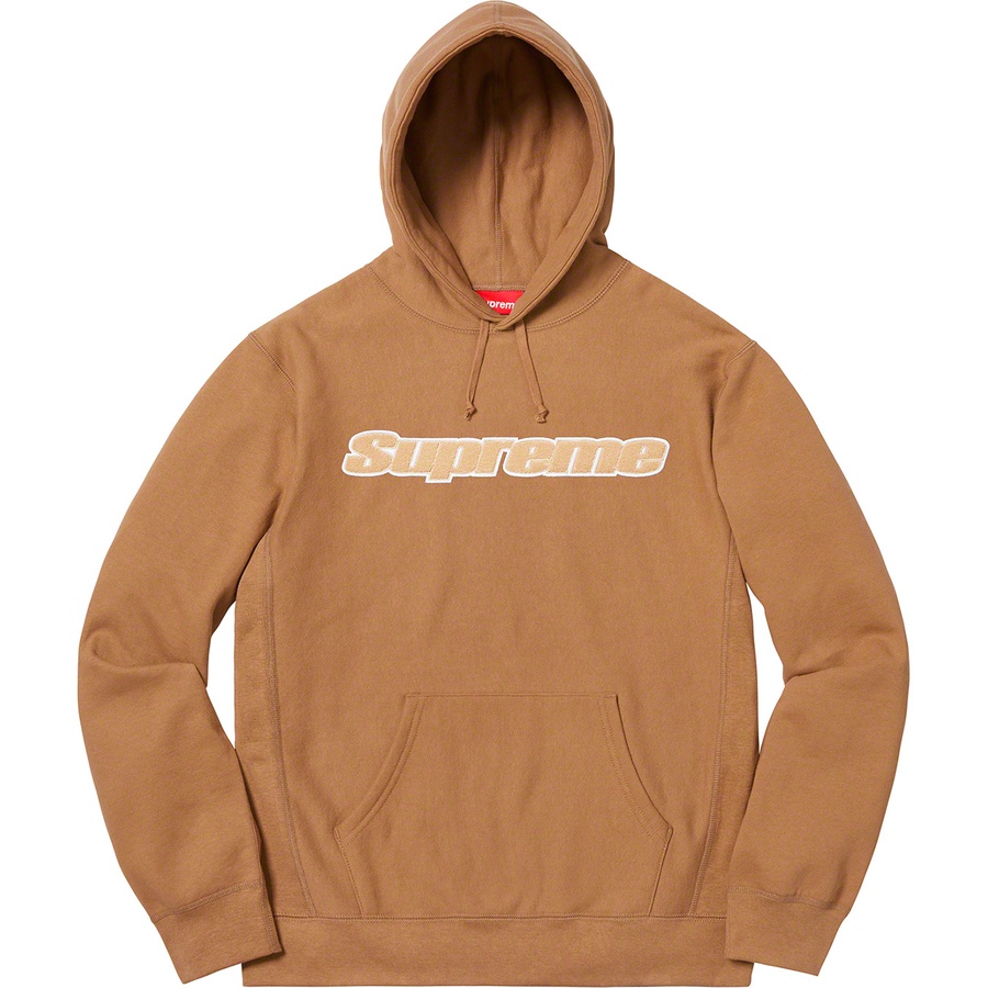 Details on Chenille Hooded Sweatshirt Brown from spring summer 2019 (Price is $158)