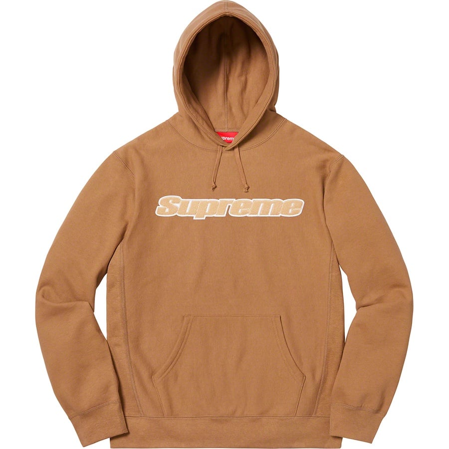 Details on Chenille Hooded Sweatshirt Brown from spring summer
                                                    2019 (Price is $158)