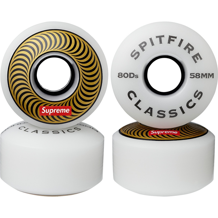 Details on Supreme Spitfire Classic Wheels (Set of 4) Gold 58MM from spring summer 2019 (Price is $30)