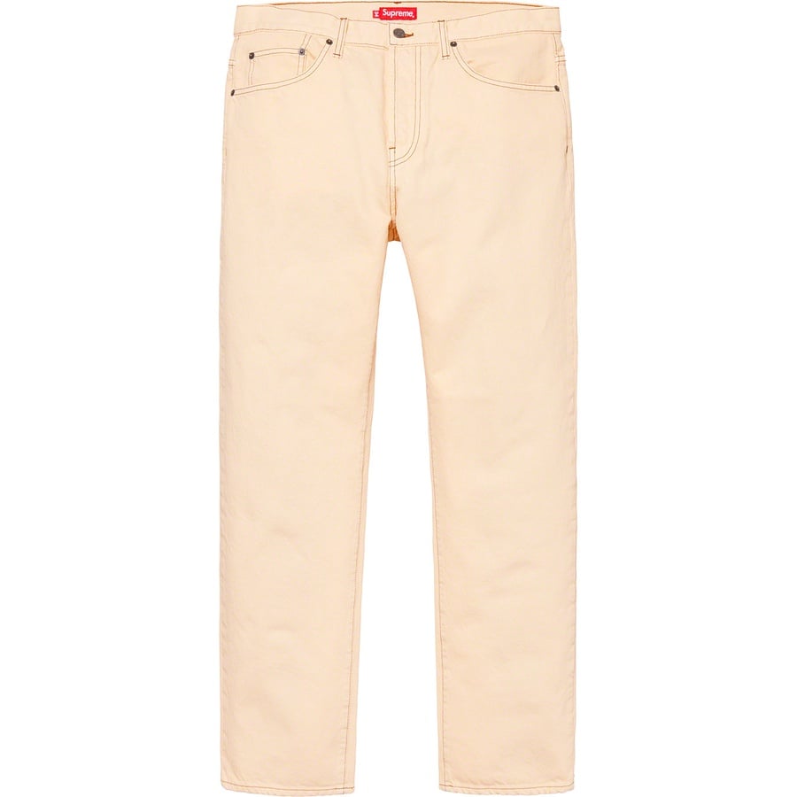 Details on Washed Regular Jean Washed Pale Yellow from spring summer
                                                    2019 (Price is $148)