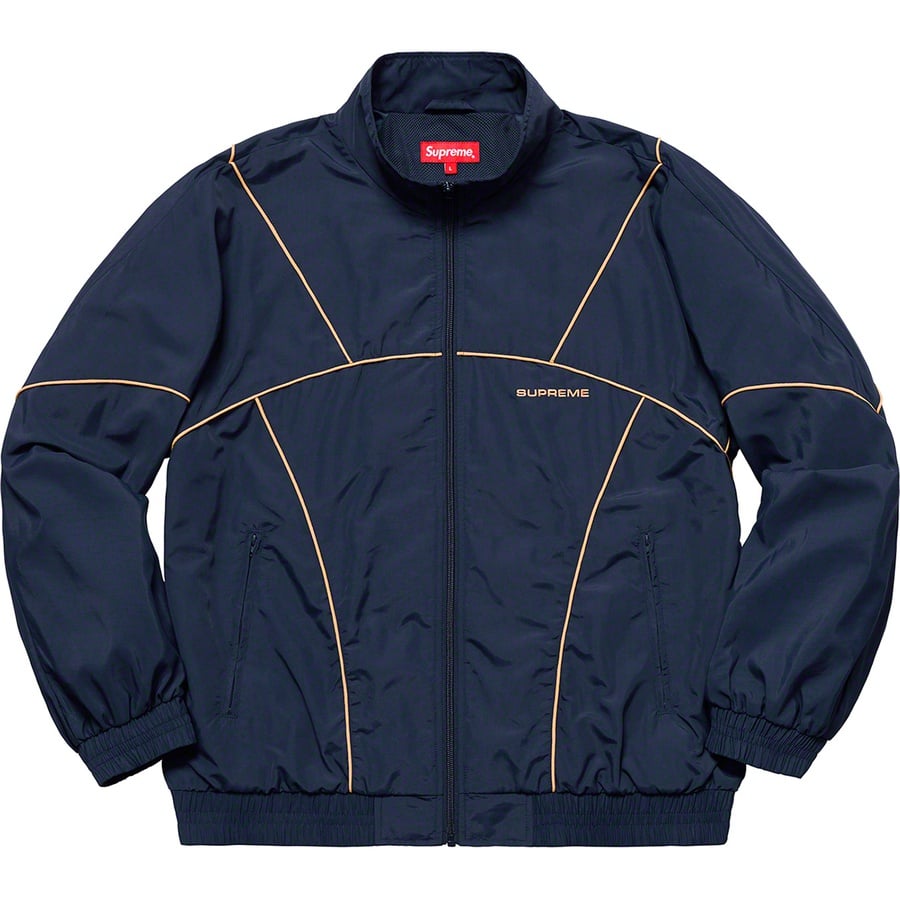 Details on Piping Track Jacket Navy from spring summer
                                                    2019 (Price is $168)