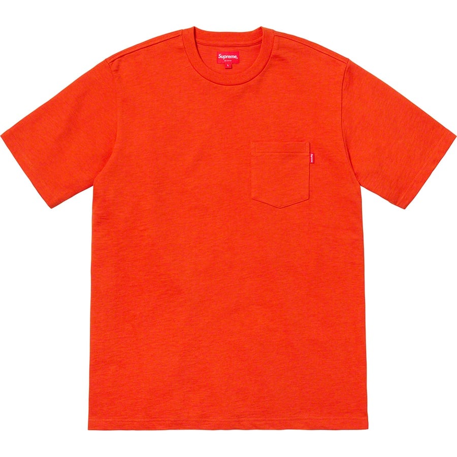 Details on S S Pocket Tee 1 Heather Dark Orange from spring summer
                                                    2019 (Price is $62)