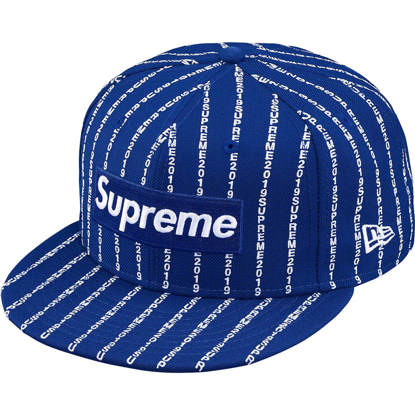 Supreme Text Stripe New Era Navy 7-5/8帽子 - WRGMED