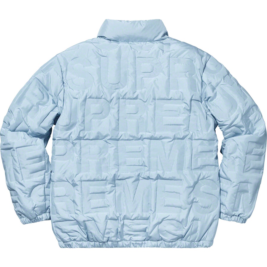 Details on Bonded Logo Puffy Jacket Light Blue from spring summer
                                                    2019 (Price is $348)