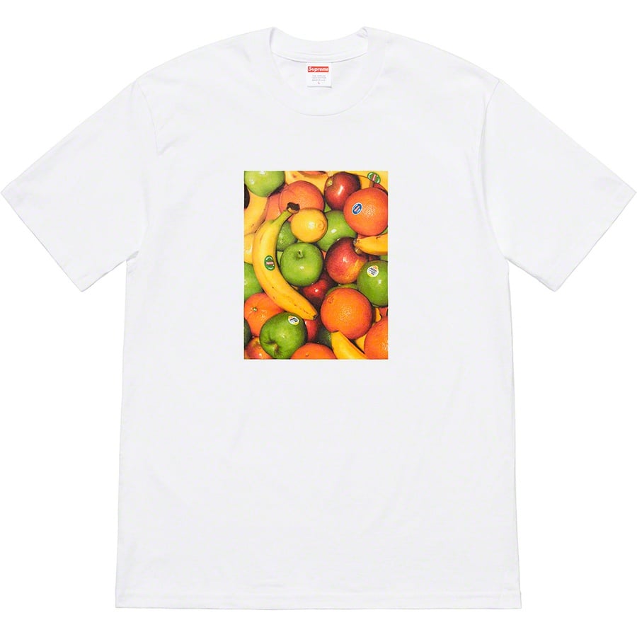 Details on Fruit Tee White from spring summer
                                                    2019 (Price is $38)