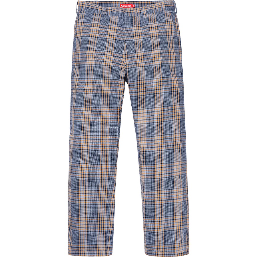 Details on Work Pant Blue Plaid from spring summer
                                                    2019 (Price is $118)