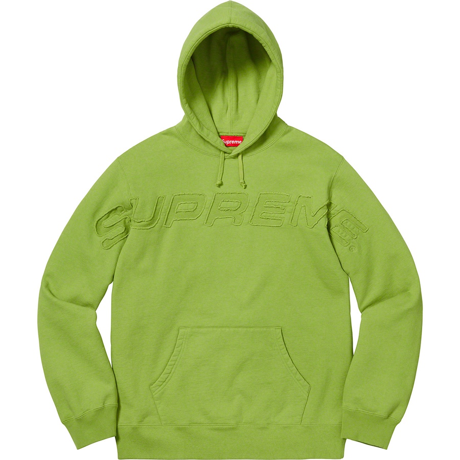 Details on Set In Logo Hooded Sweatshirt Lime from spring summer
                                                    2019 (Price is $158)