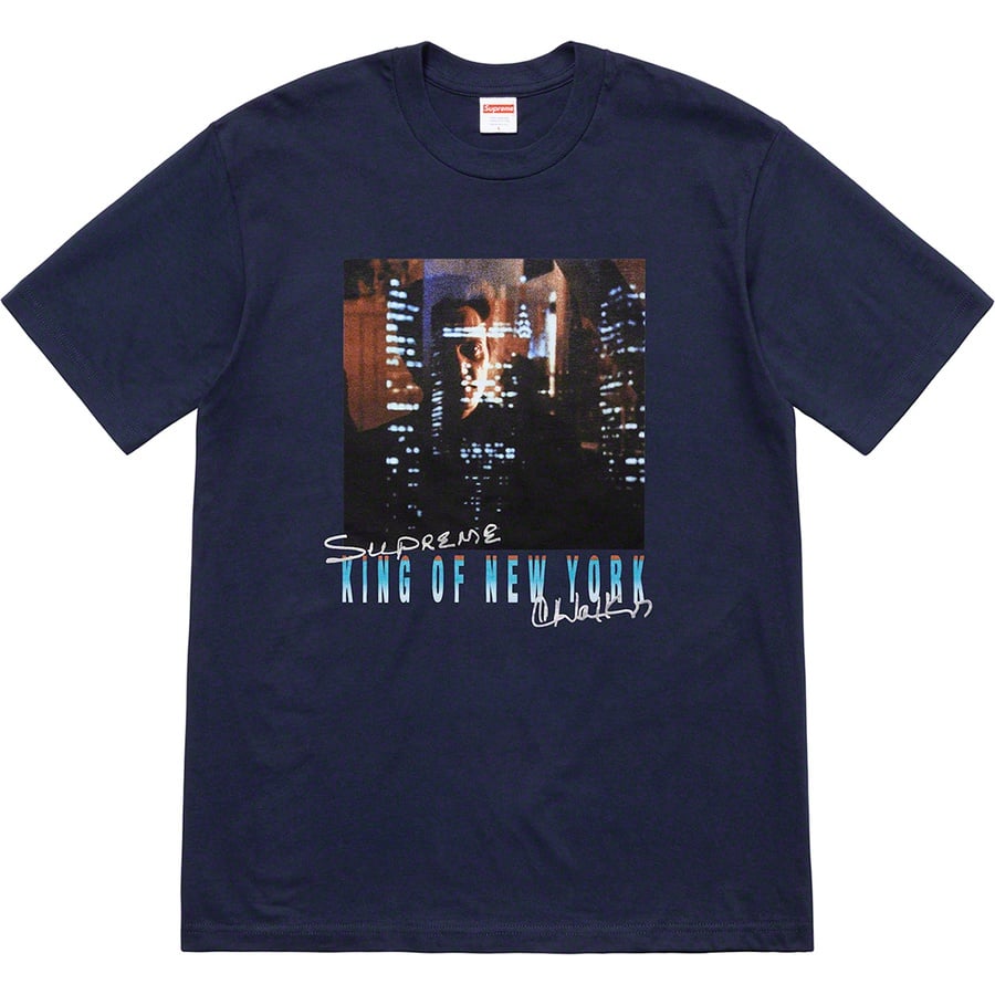 Details on Christopher Walken King Of New York Tee Navy from spring summer 2019 (Price is $48)