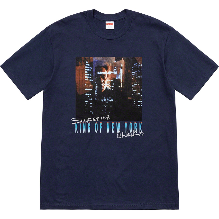 Details on Christopher Walken King Of New York Tee Navy from spring summer
                                                    2019 (Price is $48)