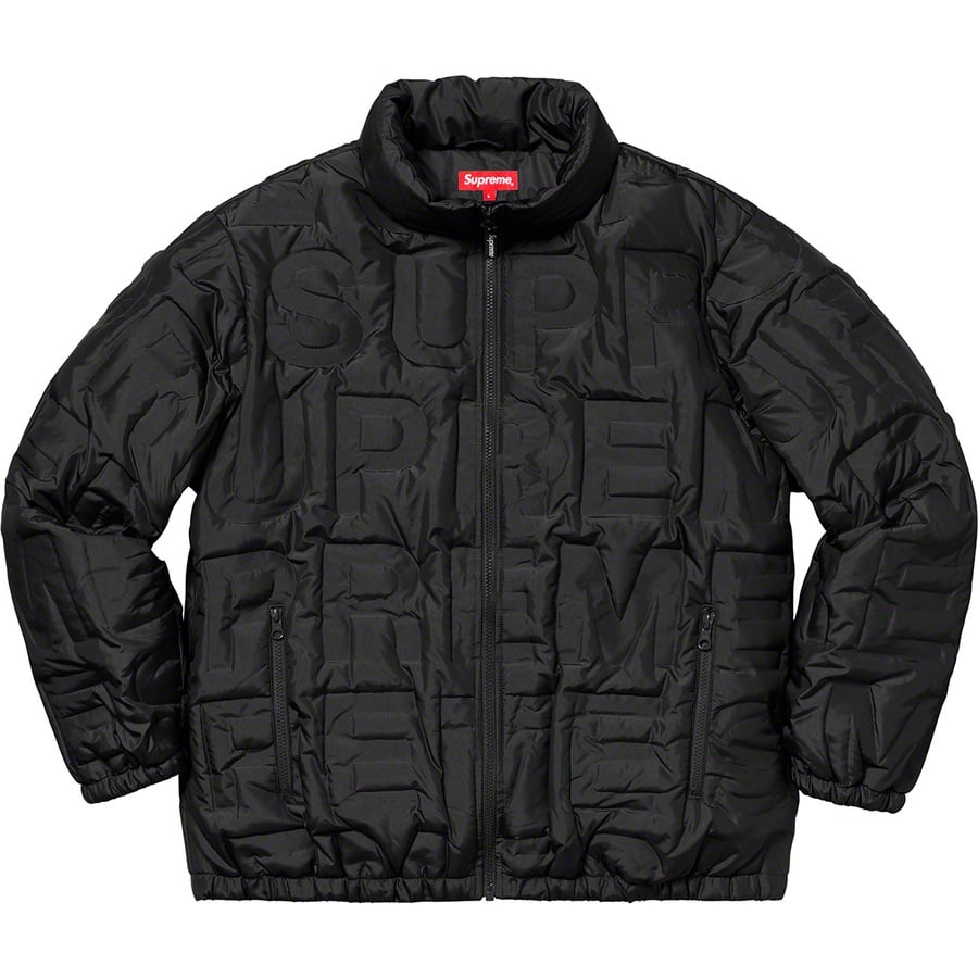 Details on Bonded Logo Puffy Jacket Black from spring summer
                                                    2019 (Price is $348)