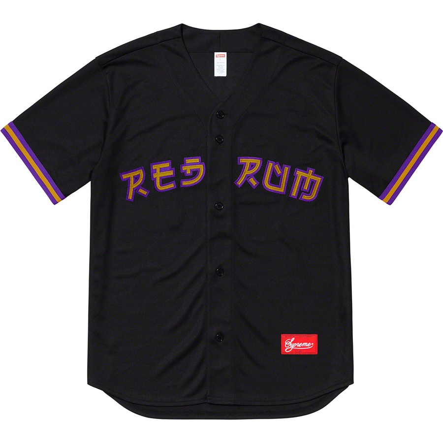 Details on Red Rum Baseball Jersey Black from spring summer 2019 (Price is $148)