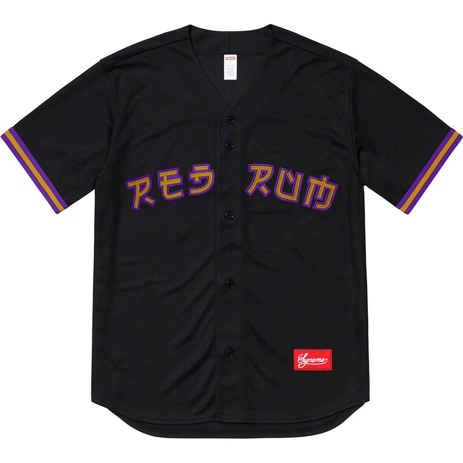 Details on Red Rum Baseball Jersey Black from spring summer
                                                    2019 (Price is $148)