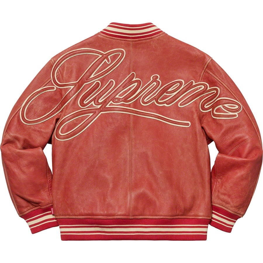 Leather Varsity Jacket - spring summer 2019 - Supreme