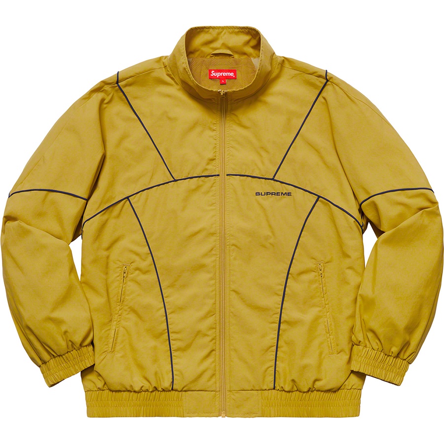 Details on Piping Track Jacket Mustard from spring summer
                                                    2019 (Price is $168)