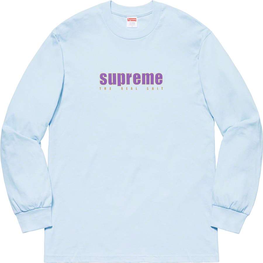 Details on The Real Shit L S Tee Light Blue from spring summer
                                                    2019 (Price is $40)