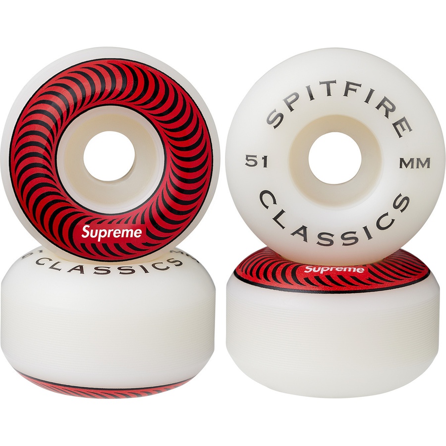 Details on Supreme Spitfire Classic Wheels (Set of 4) Red 51MM from spring summer
                                                    2019 (Price is $30)