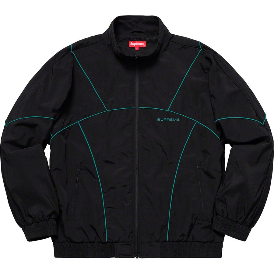 Details on Piping Track Jacket Black from spring summer 2019 (Price is $168)