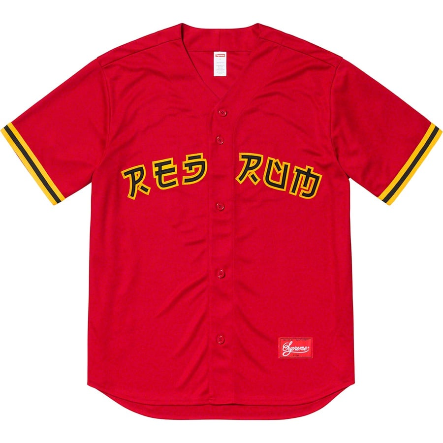 Details on Red Rum Baseball Jersey Red from spring summer
                                                    2019 (Price is $148)